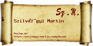 Szilvágyi Martin névjegykártya